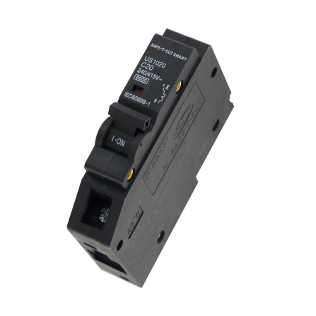 เซอร์กิตเบรกเกอร์ 20 แอมป์ 1 โพล 6KA เซฟ-ที-คัท สมาร์ท รุ่น US สีดำ_1